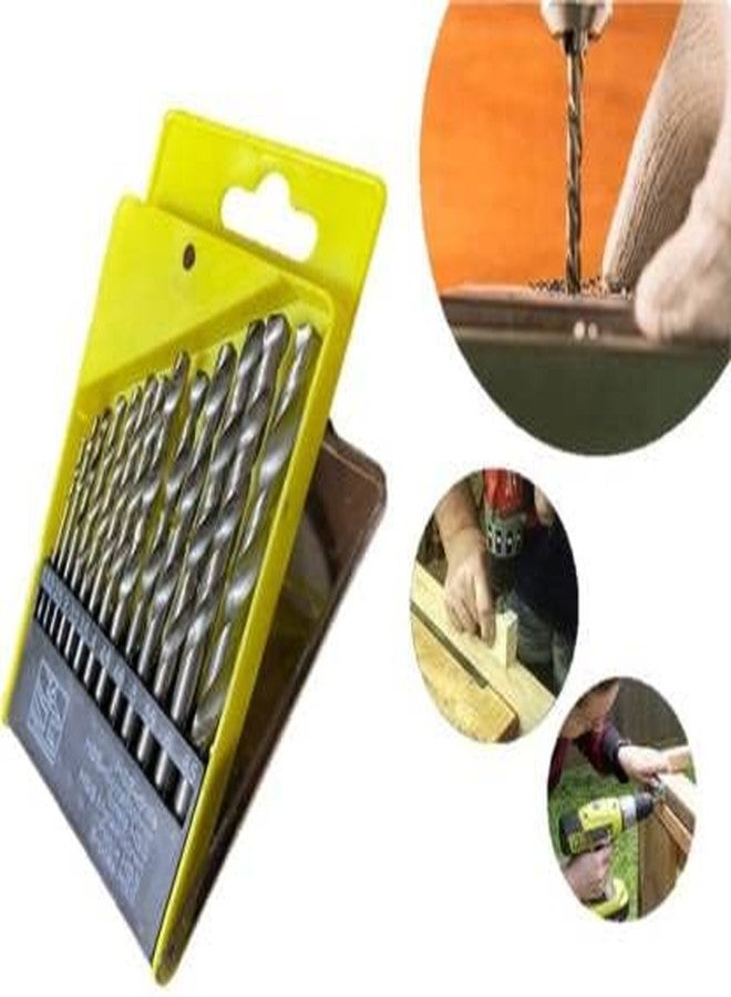 Inditrust مجموعة إنديتراست المكونة من 13 قطعة من رؤوس حفر البناء المصنوعة من الفولاذ عالي السرعة و5 قطع من رؤوس الحفر المستقيمة. - Image 4